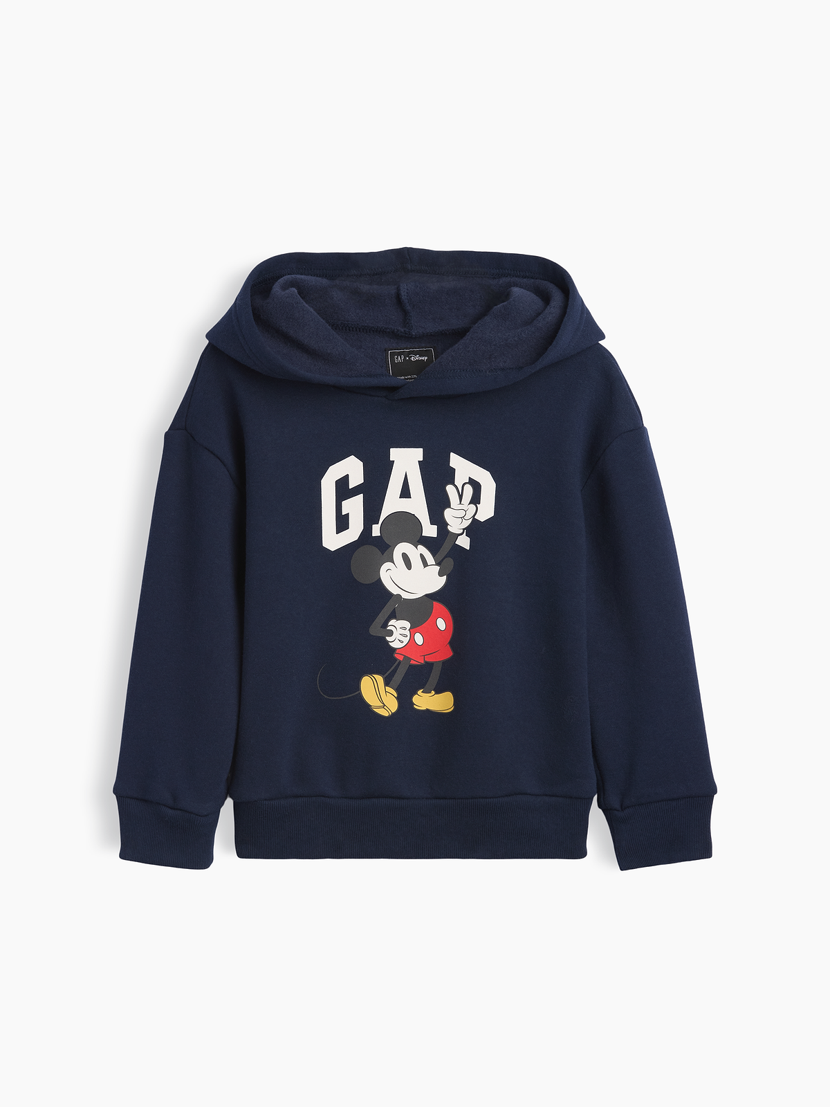 babyGap × Disney Mickey Mouse Relaxed Logo Hoodie - Peace Navy