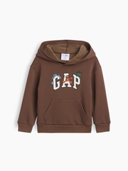 babyGap Sesame Street Relaxed Logo Hoodie - Amber Wood Elmo