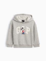 babyGap × Disney Mickey Mouse Relaxed Logo Hoodie - Headphones Gray