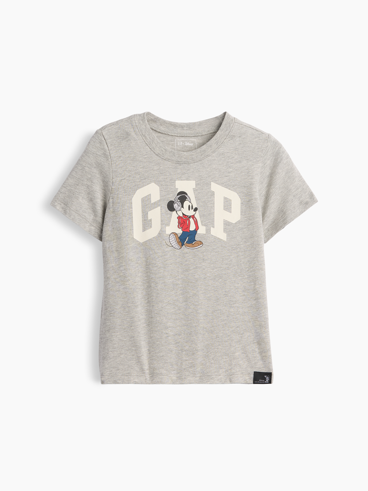 babyGap × Disney Mickey Mouse Logo T-Shirt - Headphones Gray