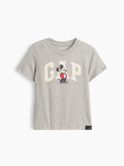 babyGap × Disney Mickey Mouse Logo T-Shirt - Headphones Gray