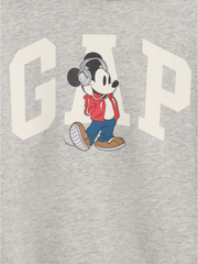 babyGap × Disney Mickey Mouse Relaxed Logo Hoodie - Headphones Gray