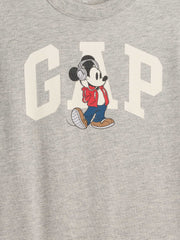 babyGap × Disney Mickey Mouse Logo T-Shirt - Headphones Gray