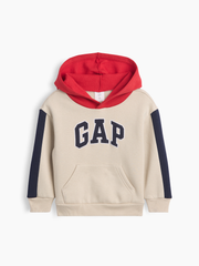 babyGap Relaxed Colorblock Logo Hoodie - Moonstone Multi