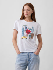 ForeverSoft Relaxed T-Shirt - White Graphic