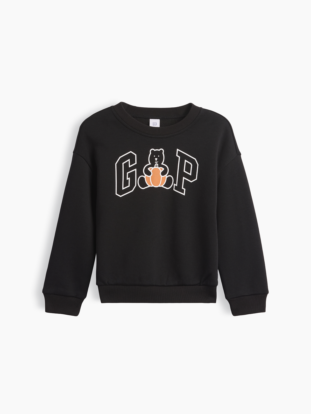 babyGap Relaxed Brannan Bear Logo Sweatshirt - Black Pumpkin