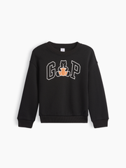 babyGap Relaxed Brannan Bear Logo Sweatshirt - Black Pumpkin