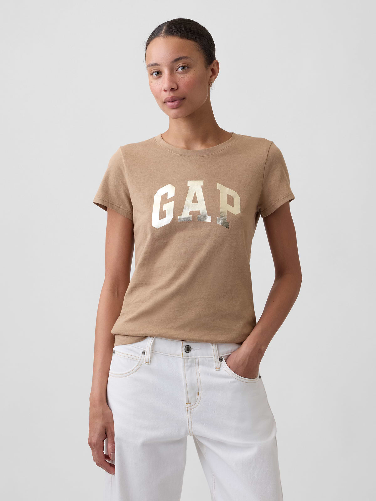 Gap Logo T-Shirt - Camel Hair Brown