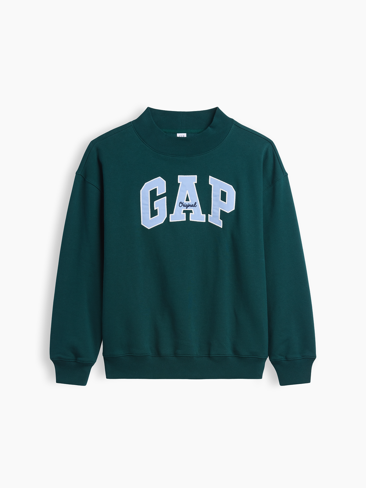 Oversized Gap Logo Mockneck Tunic Sweatshirt