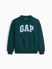 Oversized Gap Logo Mockneck Tunic Sweatshirt