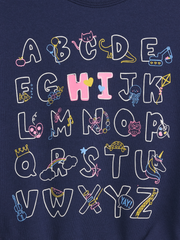 babyGap Crewneck Sweatshirt - New Navy Blue Alphabet