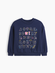 babyGap Crewneck Sweatshirt - New Navy Blue Alphabet
