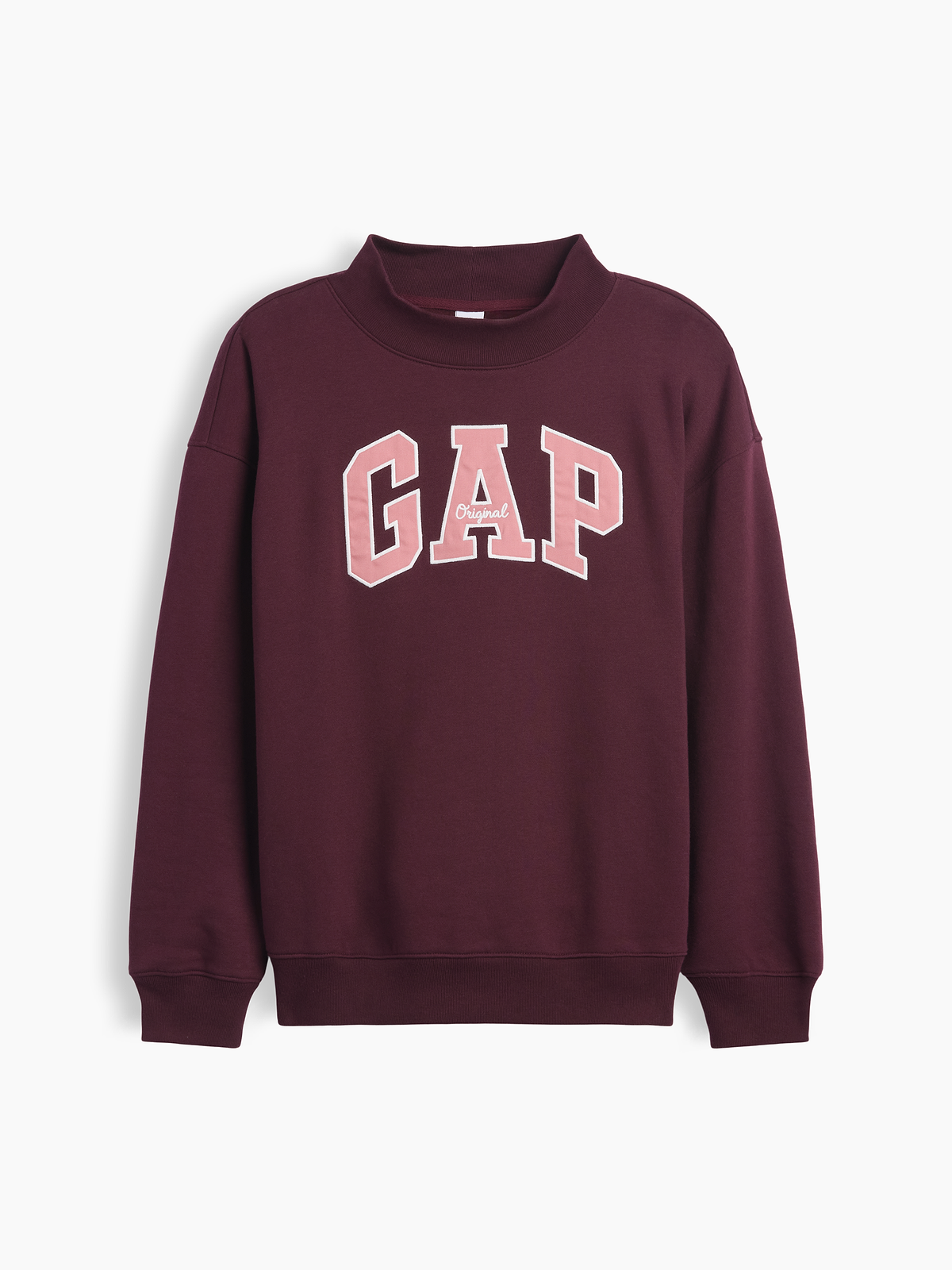Oversized Gap Logo Mockneck Tunic Sweatshirt