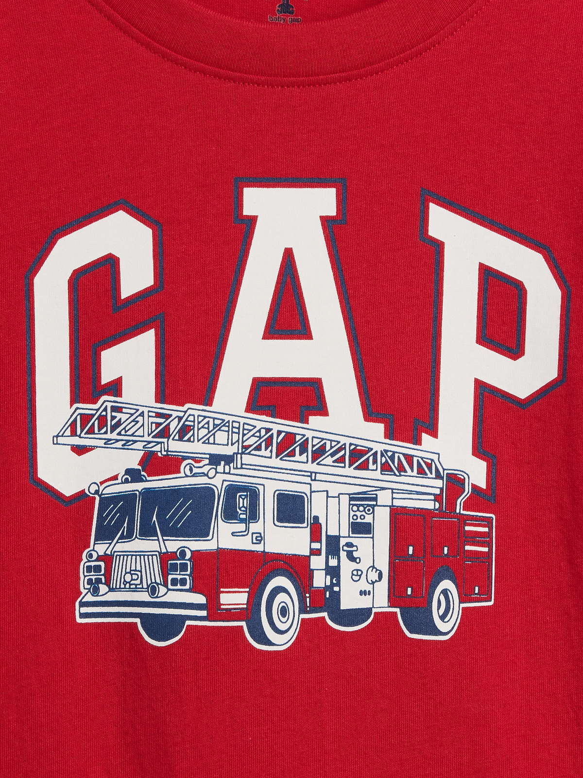 babyGap Graphic T-Shirt - Modern Red Firetruck