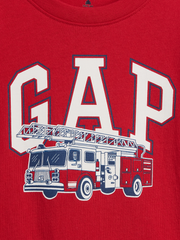 babyGap Graphic T-Shirt - Modern Red Firetruck