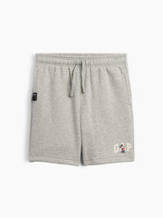GapKids × Disney Mickey Mouse Relaxed Pull-On Logo Shorts - Disney Headphones Grey