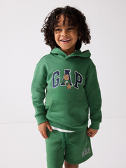 babyGap Relaxed Brannan Bear Logo Hoodie - Summer Spruce Green