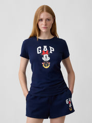 Gap × Disney Minnie Mouse Logo T-Shirt - Navy Minnie