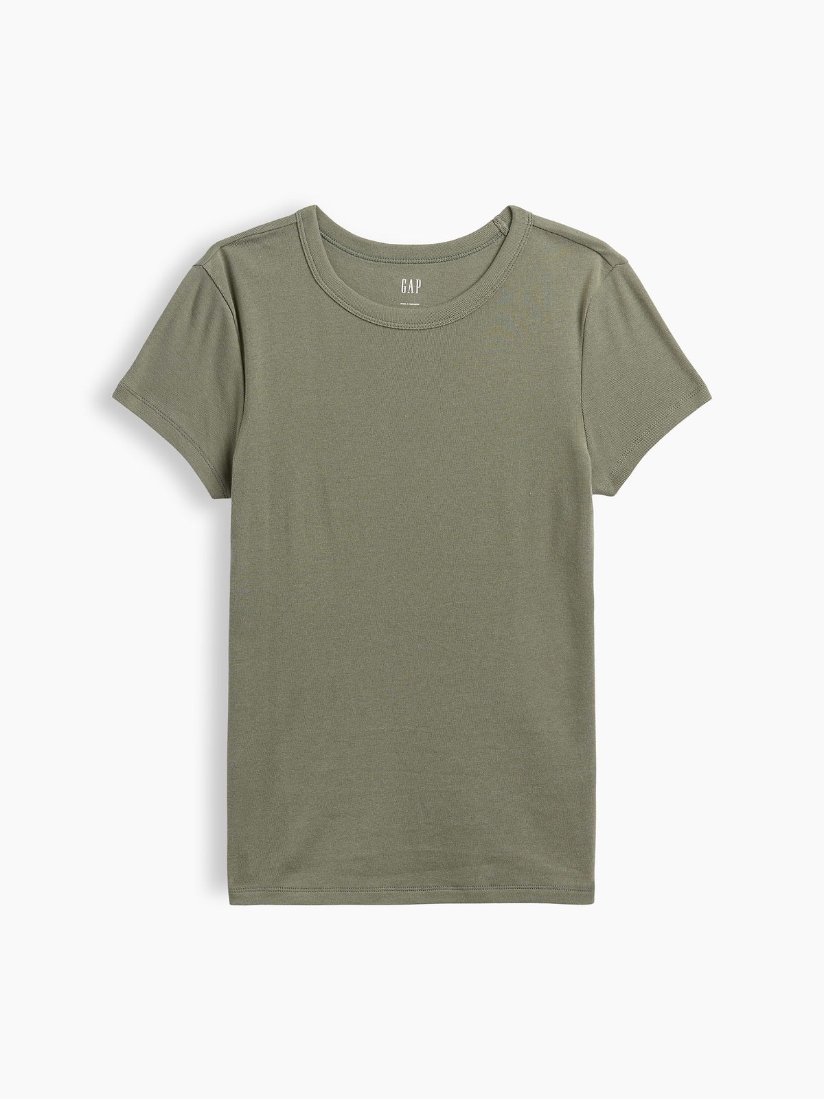 Ribbed Crewneck T-Shirt