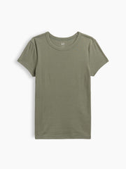 Ribbed Crewneck T-Shirt
