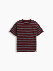 Kids Everyday Soft Relaxed Graphic T-Shirt - Burgundy Stripe