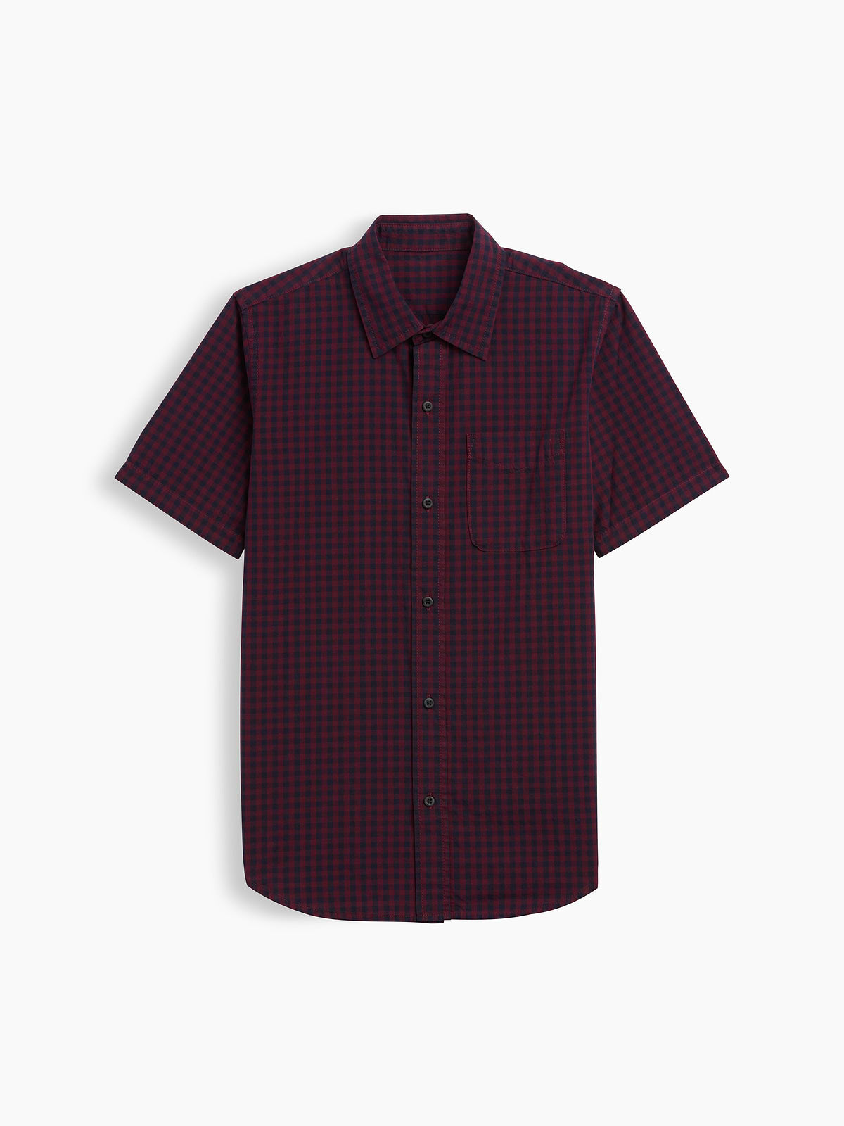 Kids Print Poplin Shirt - Tuscan Red