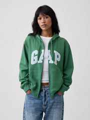 Relaxed Gap Logo Zip Hoodie - Summer Spruce Green