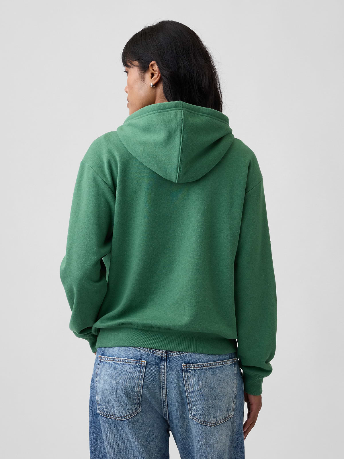 Relaxed Gap Logo Zip Hoodie
