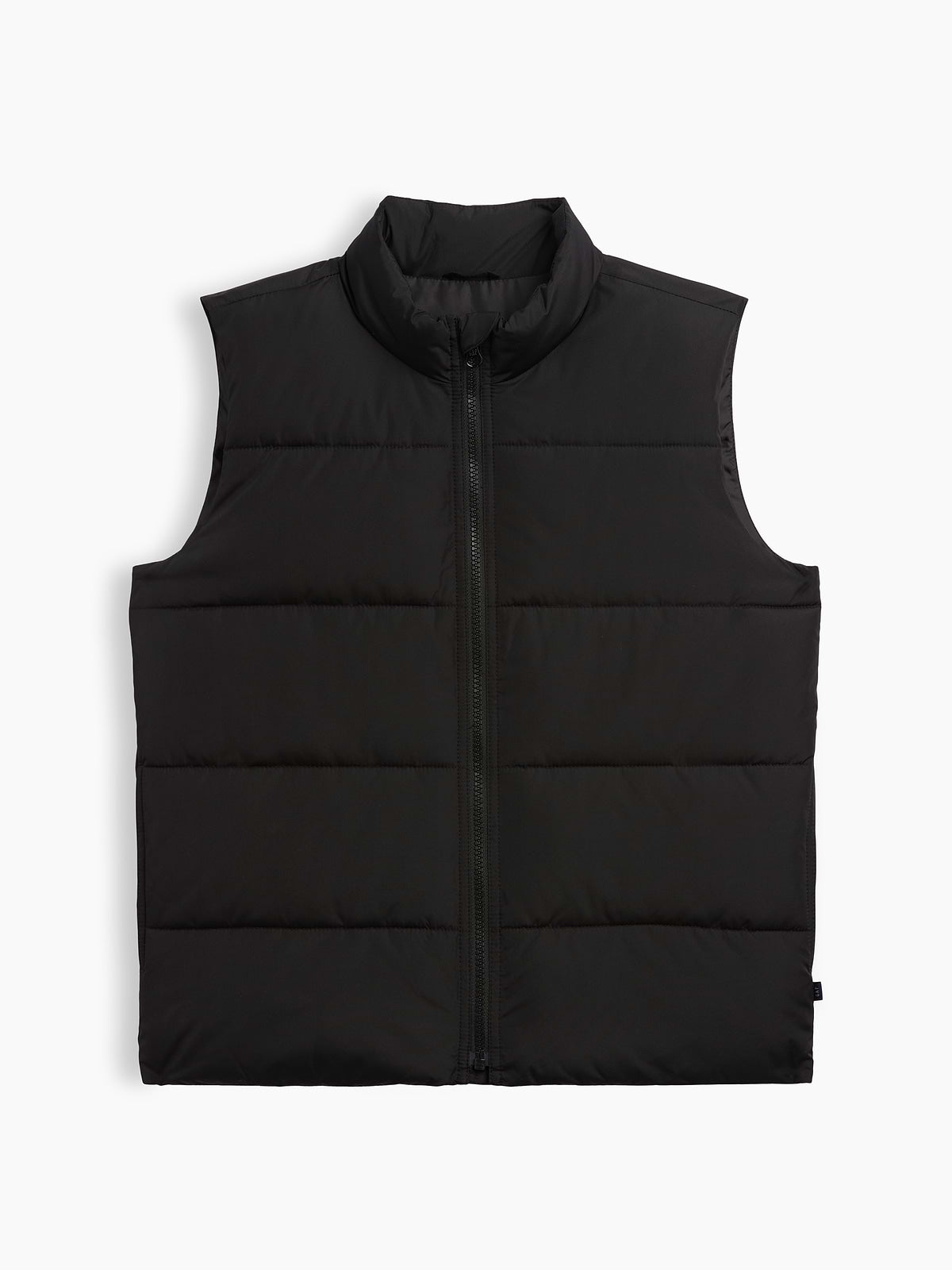 Kids Relaxed Puffer Vest - Black