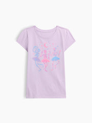 Kids Graphic T-Shirt - Nostalgic Purple Lavender