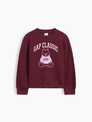 Kids Graphic Sweatshirt - Red Bear Logo