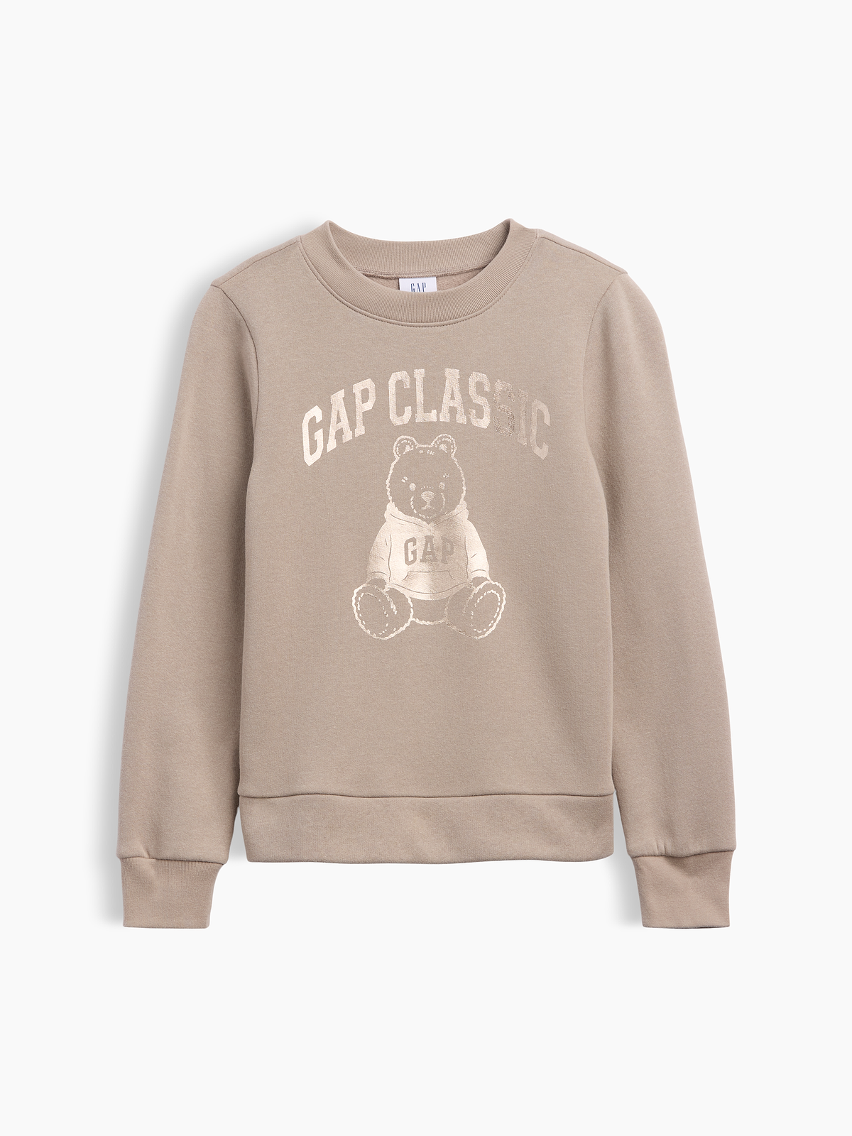 Kids Graphic Sweatshirt - Beige Bear Logo