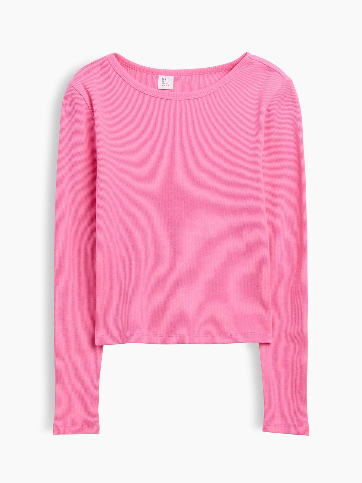Kids Ribbed T-Shirt - Love Letter Pink
