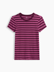 Ribbed Crewneck T-Shirt