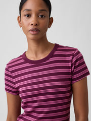 Ribbed Crewneck T-Shirt