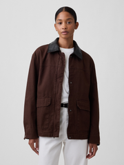 Relaxed Canvas Barn Jacket - Woodsy Brown