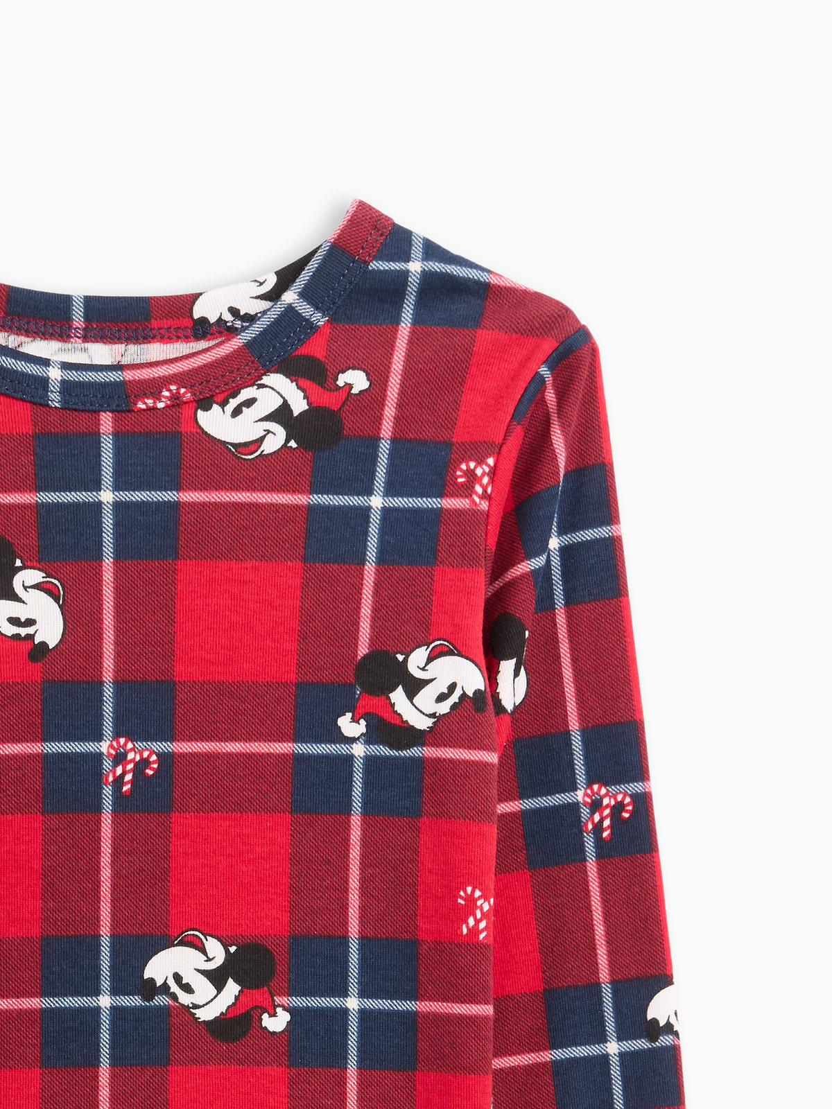 Kids & babyGap × Disney Mickey Mouse Print PJ Set - Disney Plaid Red