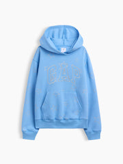 Kids Relaxed Gap Logo Hoodie - Blue Silver Star