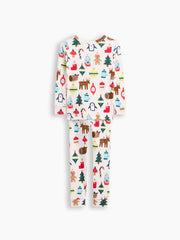 Kids & babyGap X-Mas Print PJ Set - Holiday Multi