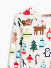 Kids & babyGap X-Mas Print PJ Set - Holiday Multi