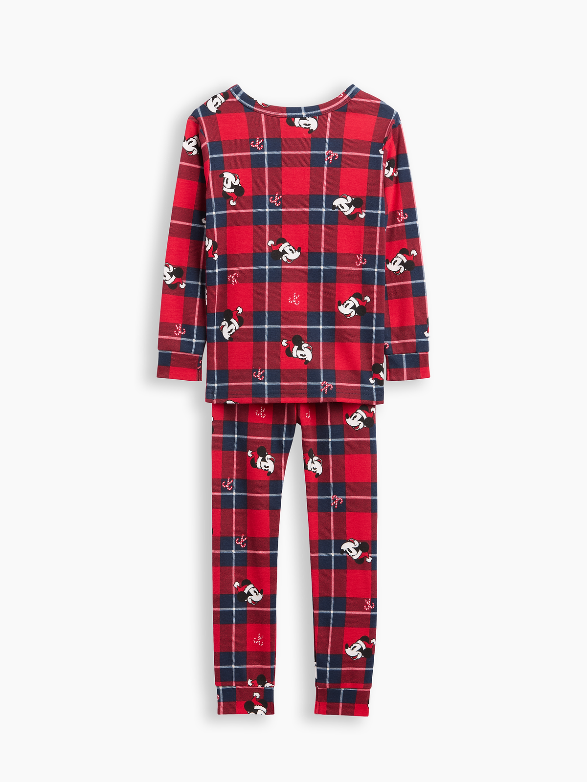 Kids & babyGap × Disney Mickey Mouse Print PJ Set - Disney Plaid Red