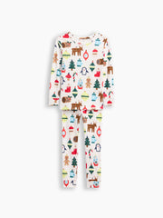 Kids & babyGap X-Mas Print PJ Set - Holiday Multi