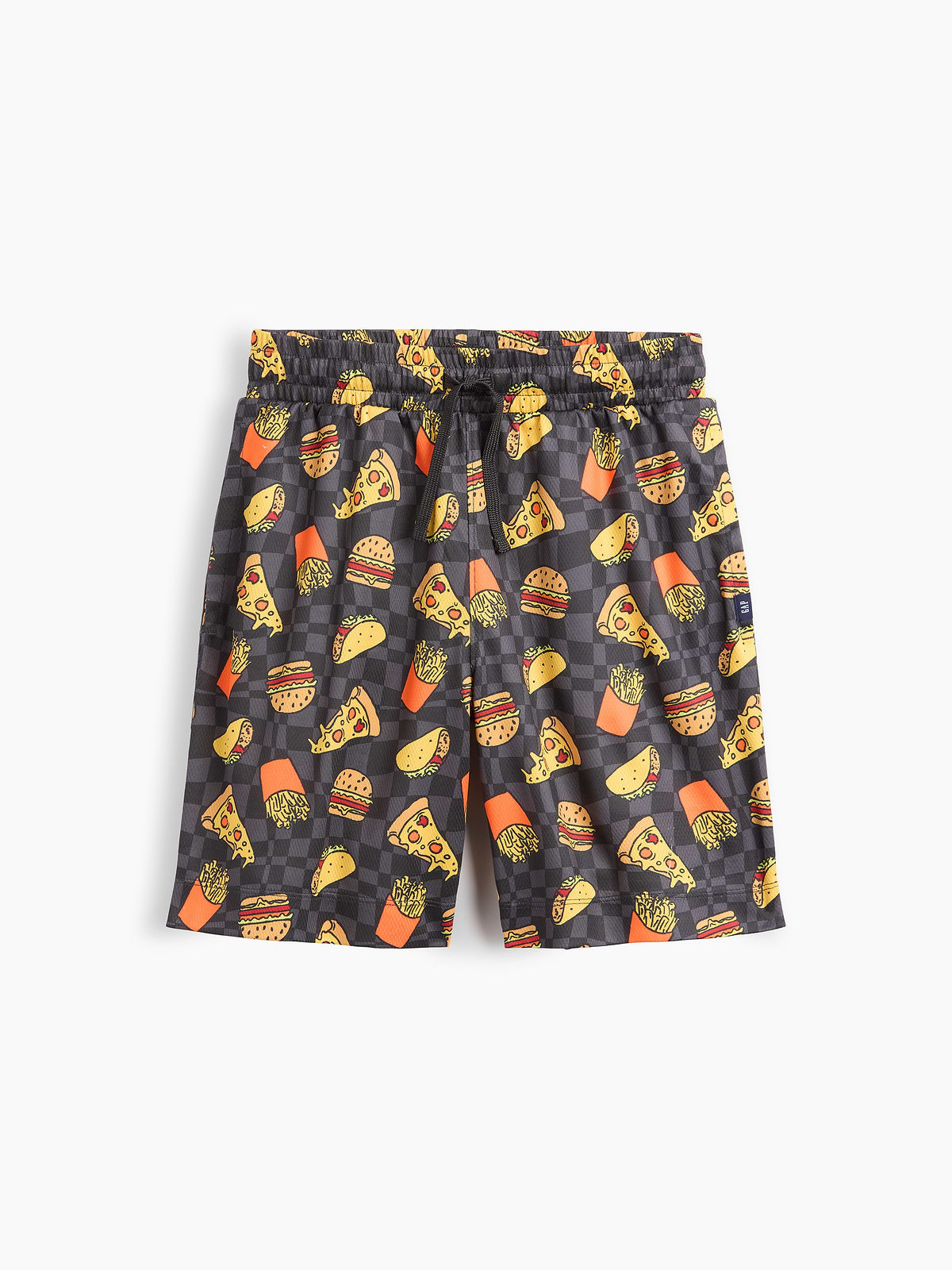 Kids 100% Recycled Pull-On Mesh Shorts - Fast Food