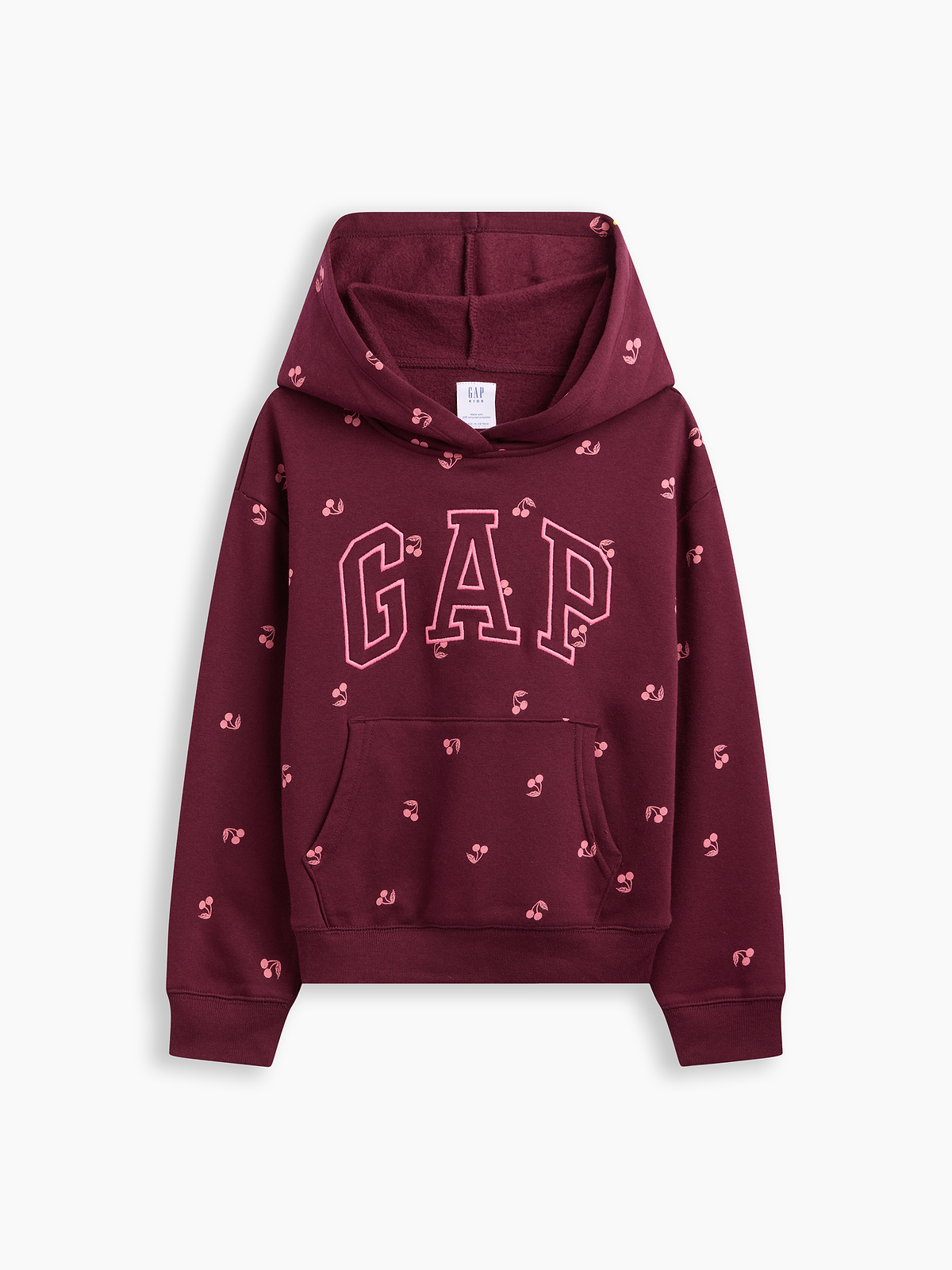 Kids Relaxed Gap Logo Hoodie - Tuscan Red Cherries