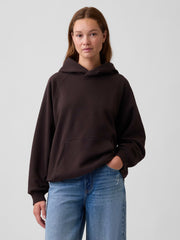 Oversized Fleece Hoodie - Terra Brown