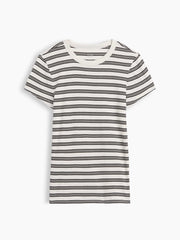 Ribbed Crewneck T-Shirt