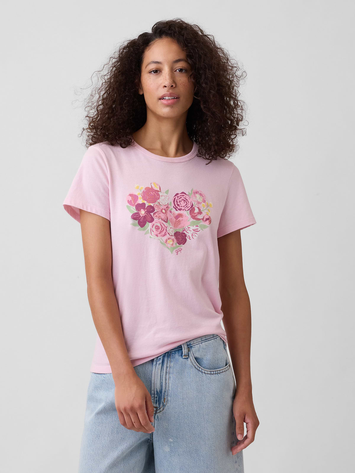 Favorite Crewneck T-Shirt - Pink Rose Mist