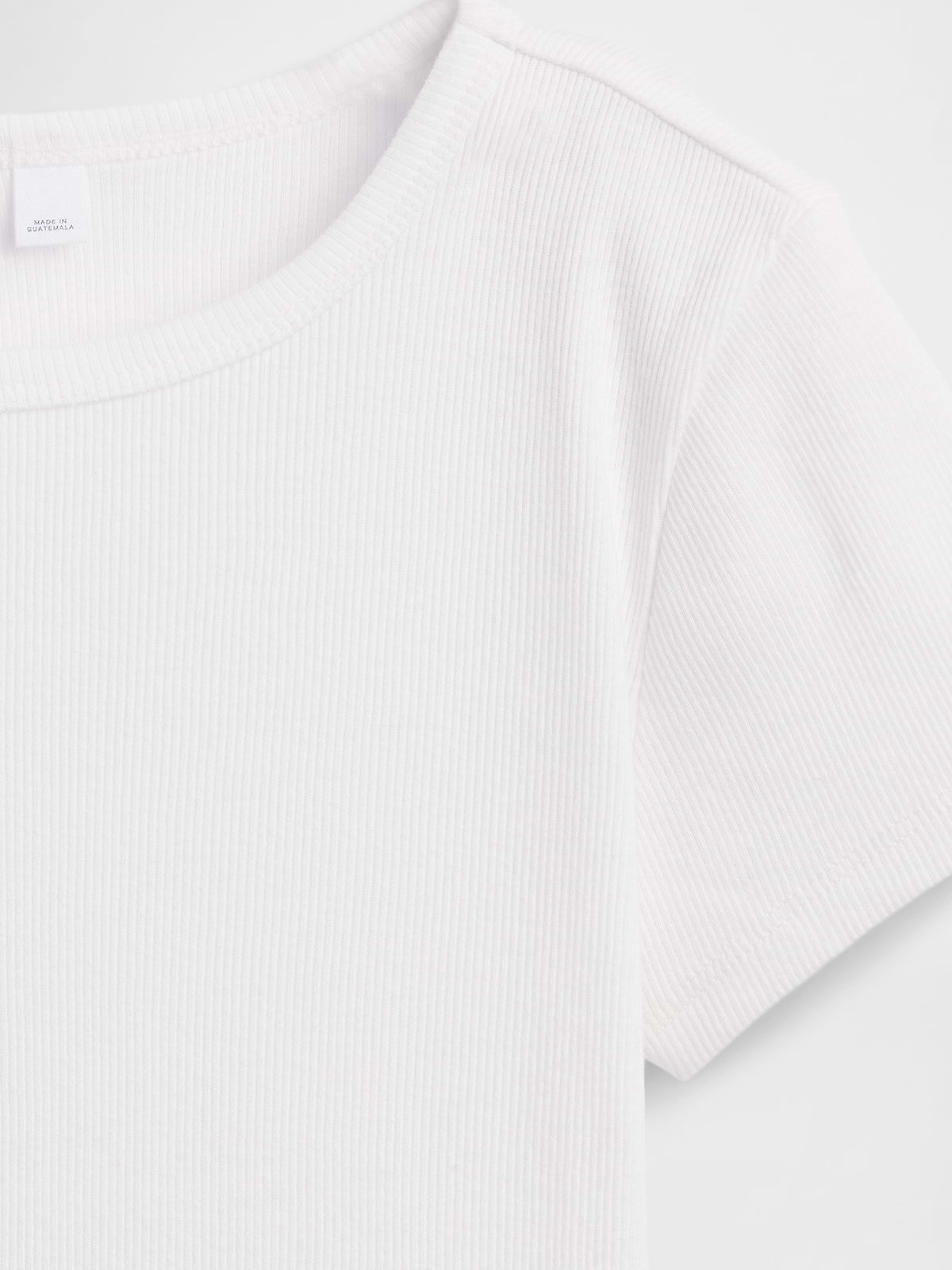 Kids Ribbed Crewneck T-Shirt