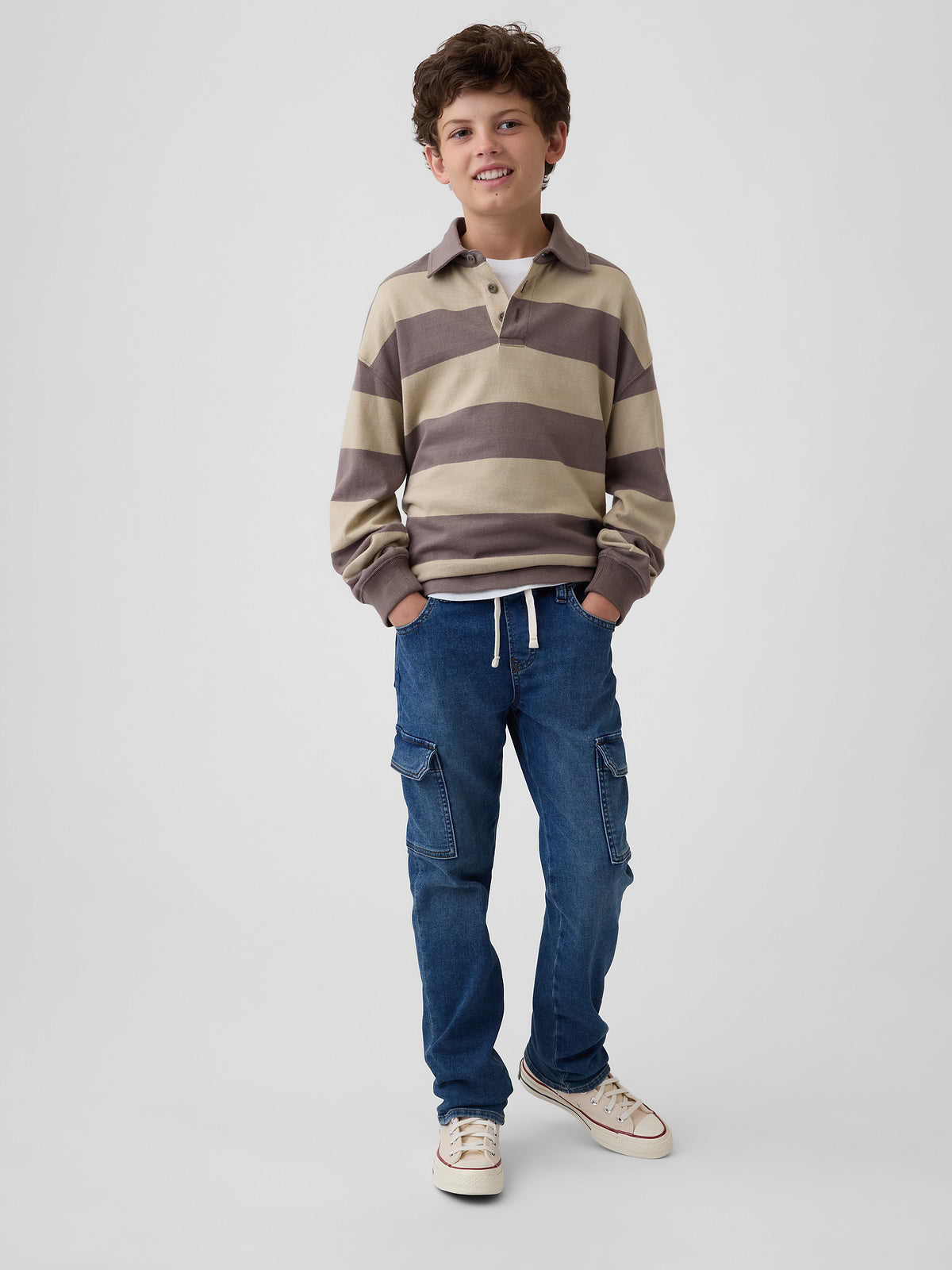 Kids Pull-On Original Straight Sweatpant Jeans - Medium Indigo