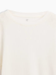 Kids Waffle-Knit Crewneck T-Shirt